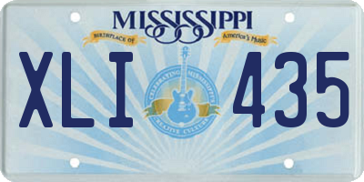 MS license plate XLI435