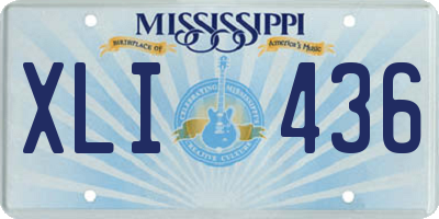 MS license plate XLI436