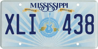MS license plate XLI438