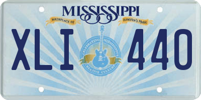MS license plate XLI440