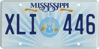 MS license plate XLI446