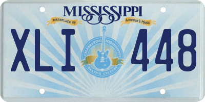 MS license plate XLI448