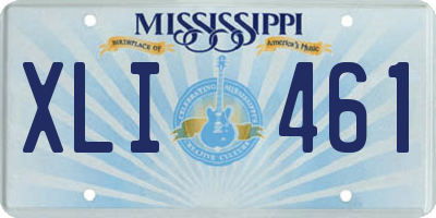 MS license plate XLI461