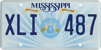 MS license plate XLI487