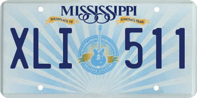 MS license plate XLI511