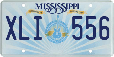 MS license plate XLI556