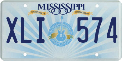 MS license plate XLI574