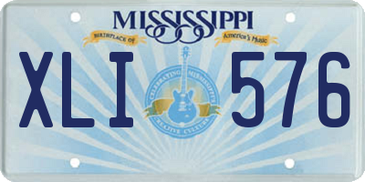 MS license plate XLI576