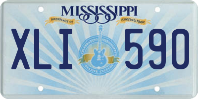 MS license plate XLI590