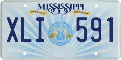 MS license plate XLI591
