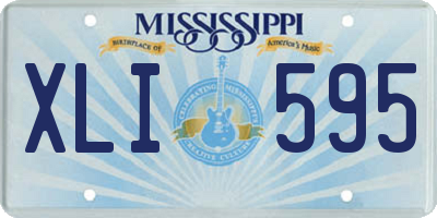 MS license plate XLI595