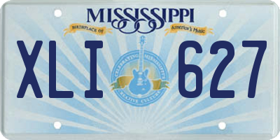 MS license plate XLI627