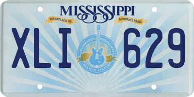 MS license plate XLI629
