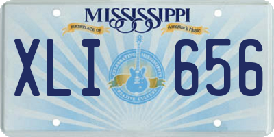 MS license plate XLI656