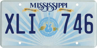 MS license plate XLI746