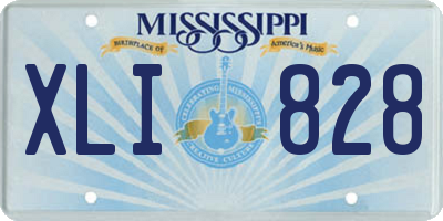 MS license plate XLI828