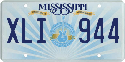 MS license plate XLI944