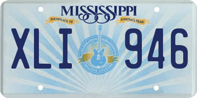 MS license plate XLI946