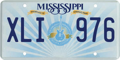 MS license plate XLI976