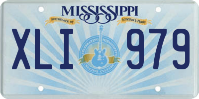 MS license plate XLI979