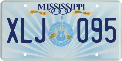 MS license plate XLJ095