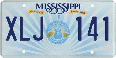 MS license plate XLJ141