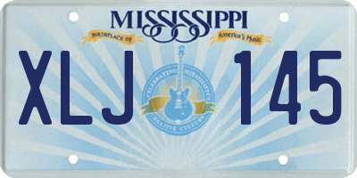 MS license plate XLJ145