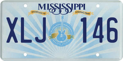 MS license plate XLJ146