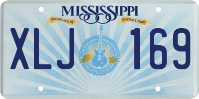 MS license plate XLJ169
