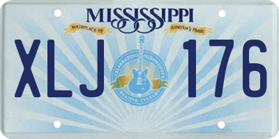 MS license plate XLJ176