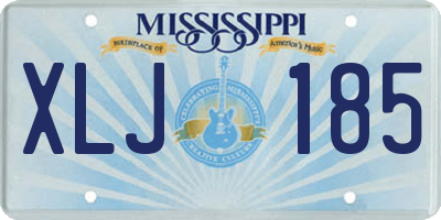 MS license plate XLJ185