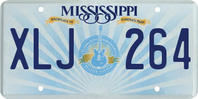 MS license plate XLJ264