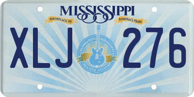 MS license plate XLJ276