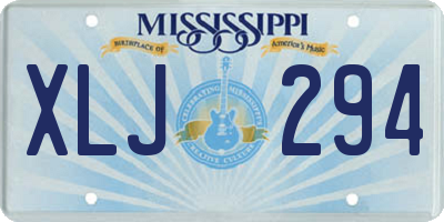 MS license plate XLJ294