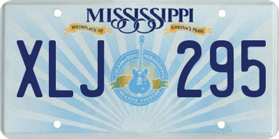 MS license plate XLJ295