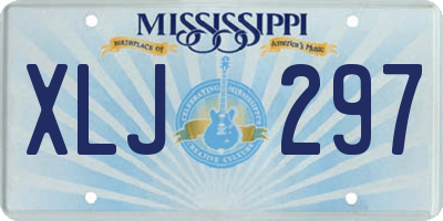 MS license plate XLJ297