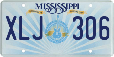 MS license plate XLJ306