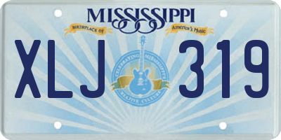 MS license plate XLJ319