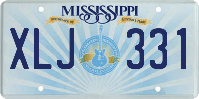 MS license plate XLJ331