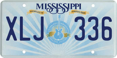 MS license plate XLJ336
