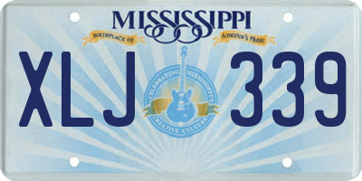MS license plate XLJ339