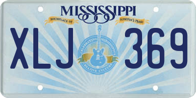 MS license plate XLJ369