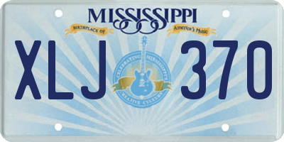 MS license plate XLJ370
