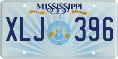 MS license plate XLJ396