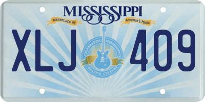 MS license plate XLJ409