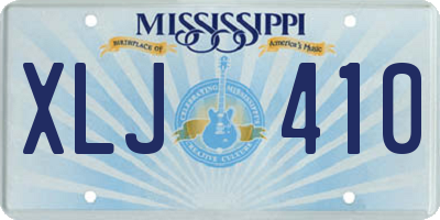 MS license plate XLJ410