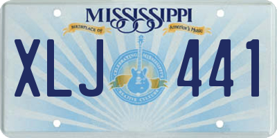 MS license plate XLJ441
