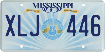 MS license plate XLJ446