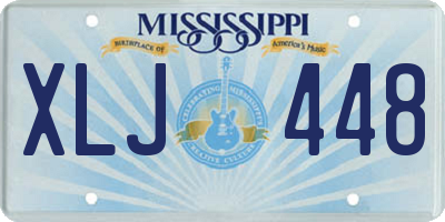 MS license plate XLJ448