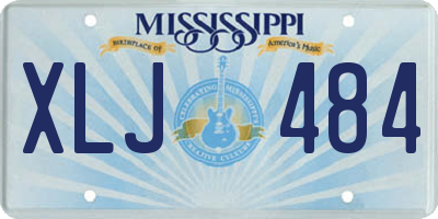 MS license plate XLJ484